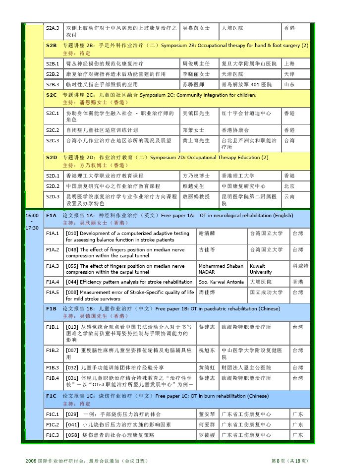 最后会议通知：第 8 页